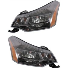 Driver Passenger Side Halogen Headlights For Ford Focus 2009-2011 Set Of 2