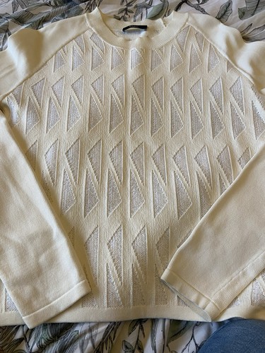 Paul Smith, Paul Smith schwarzer Damen Pullover mit geometrischem Muster Vintage Small 🌺