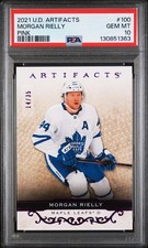 MORGAN REILLY 2021 Upper Deck Artifacts PINK #100 TORONTO #/35 PSA 10 💎 💎 💎 