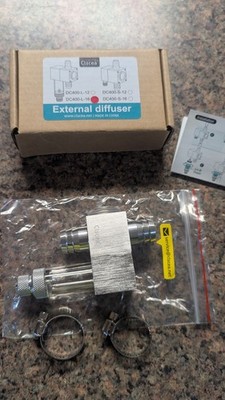 External Inline Co2 Diffuser 16/22 mm Bubble Counter Planted Aquarium ALUMINUM 