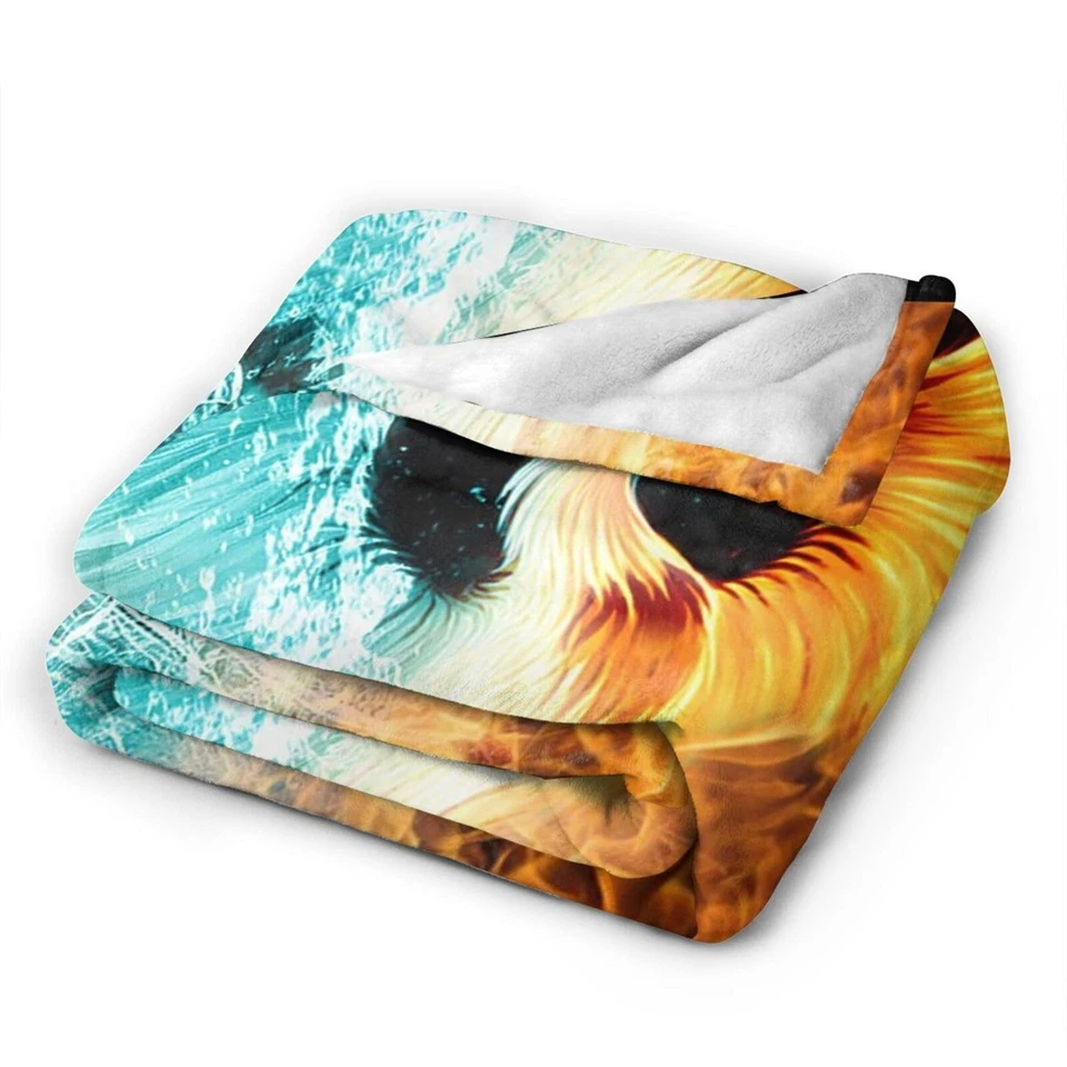 Fashionable Fire Burning Rising Phoenix Bird Flannel Plush Throw Blanket Ultr... - Image 4 of 4