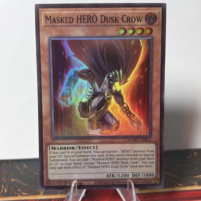 Masked HERO Dusk Crow MZMU-EN014 Maze of Muertos Yu-Gi-Oh 1st Edition Near Mint
