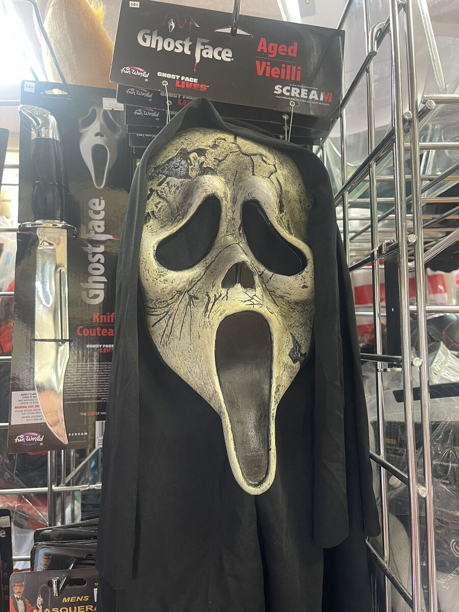 Aged Scream 6 Mask Ghost Face Officially Licensed Funworld