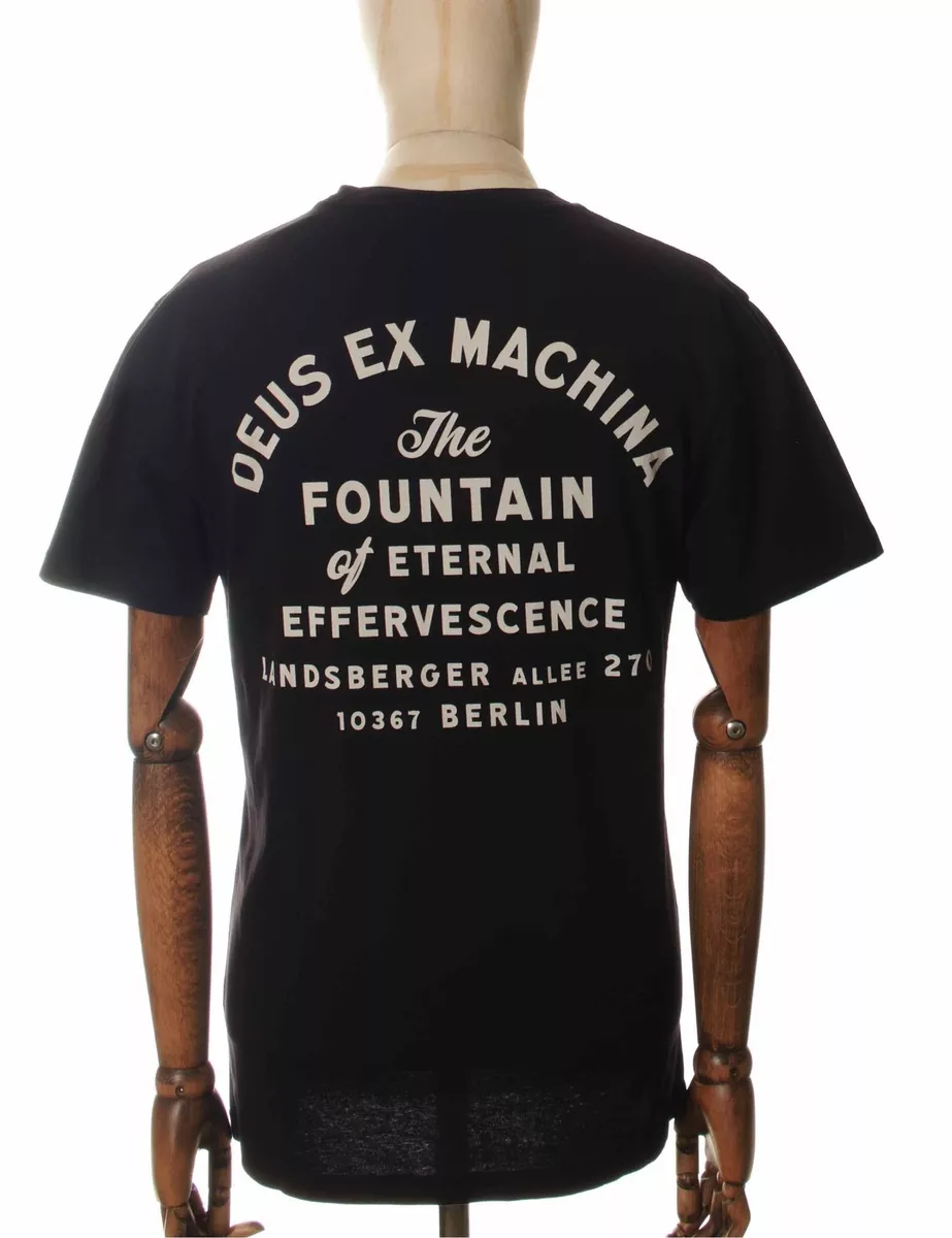 Deus Ex Machina Men's Berlin Address Pocket Tee - Black