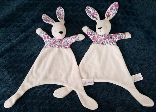 2 x Joules Harriet Floral Bunny Comforter Blankie