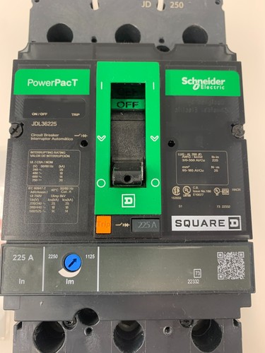 Square D Schneider Electric JDL36225 3P 3PH 225A 600V Circuit Breaker - Picture 3 of 9