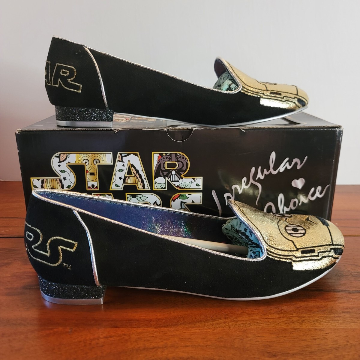 Star Wars C3PO Irregular Choice Womens Loafers Flats Shoes