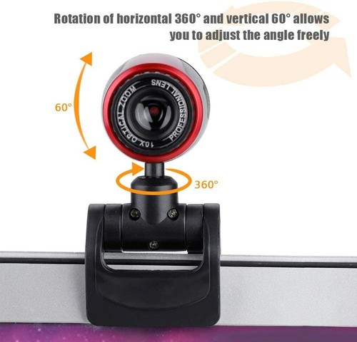 Web Camera WebCam USB 2.0 16 Mega Pixel Microfono PC LAPTOP per Skype Video Chat - Bild 5 von 8