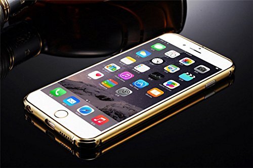 Luxury Gold Mirror Ultra Slim Metal Case With Aluminium Frame For iPhone 6 Plus - Photo 4 sur 9