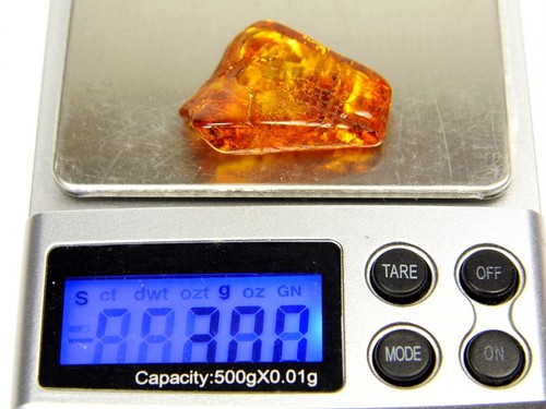 Amuleto colgante ámbar báltico con agujero marrón coñac transparente natural 0999 - Imagen 13 de 13
