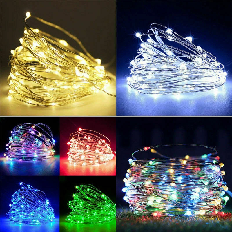 String Fairy Lights Copper Wire Battery Powered Waterproof 2M-10M 20 50 100 LED - Image 3 of 4