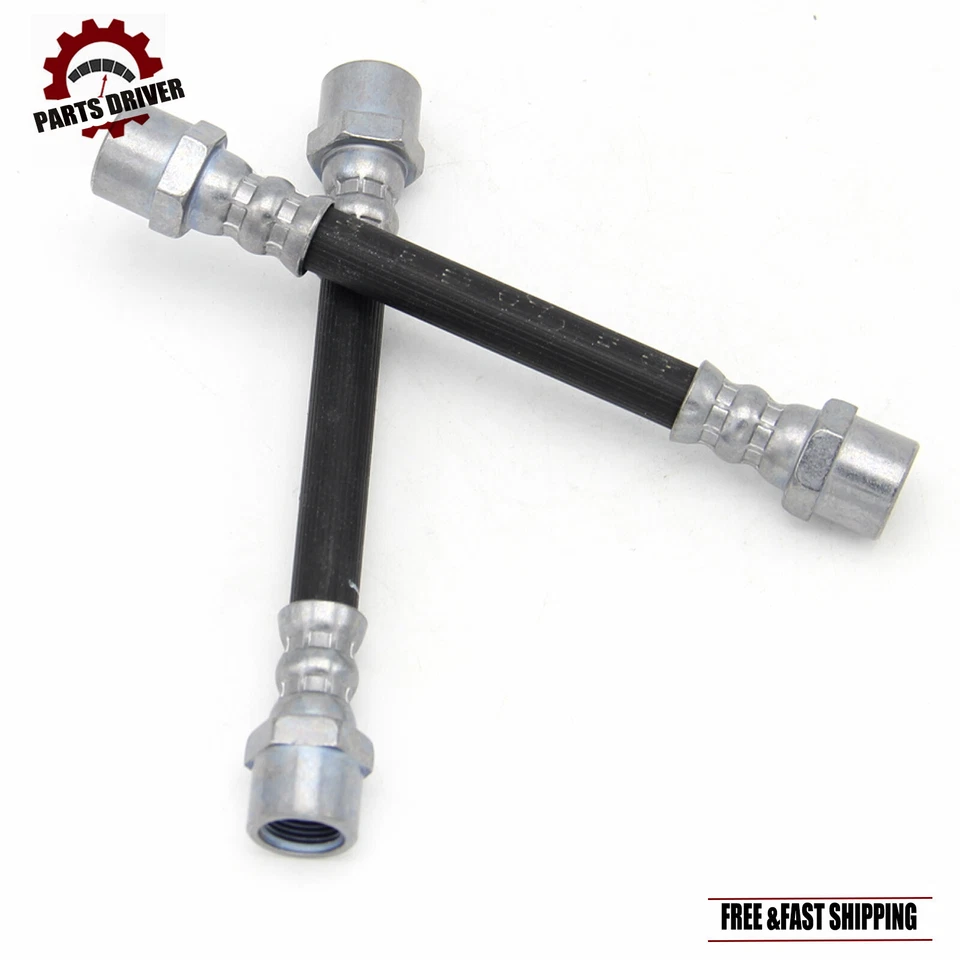 2x Manguera hidráulica de freno trasera izquierda y derecha ajuste interior para BMW E39 525i 528i 530i 540i Foto 2 de 4