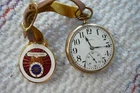 antique pocket watch illinois watch co gold filled case