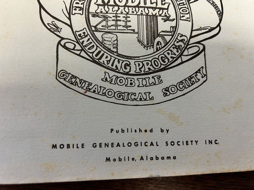 Burial Records Mobile County Alabama 1857-1870 Genealogy History Civil War era - Picture 6 of 10