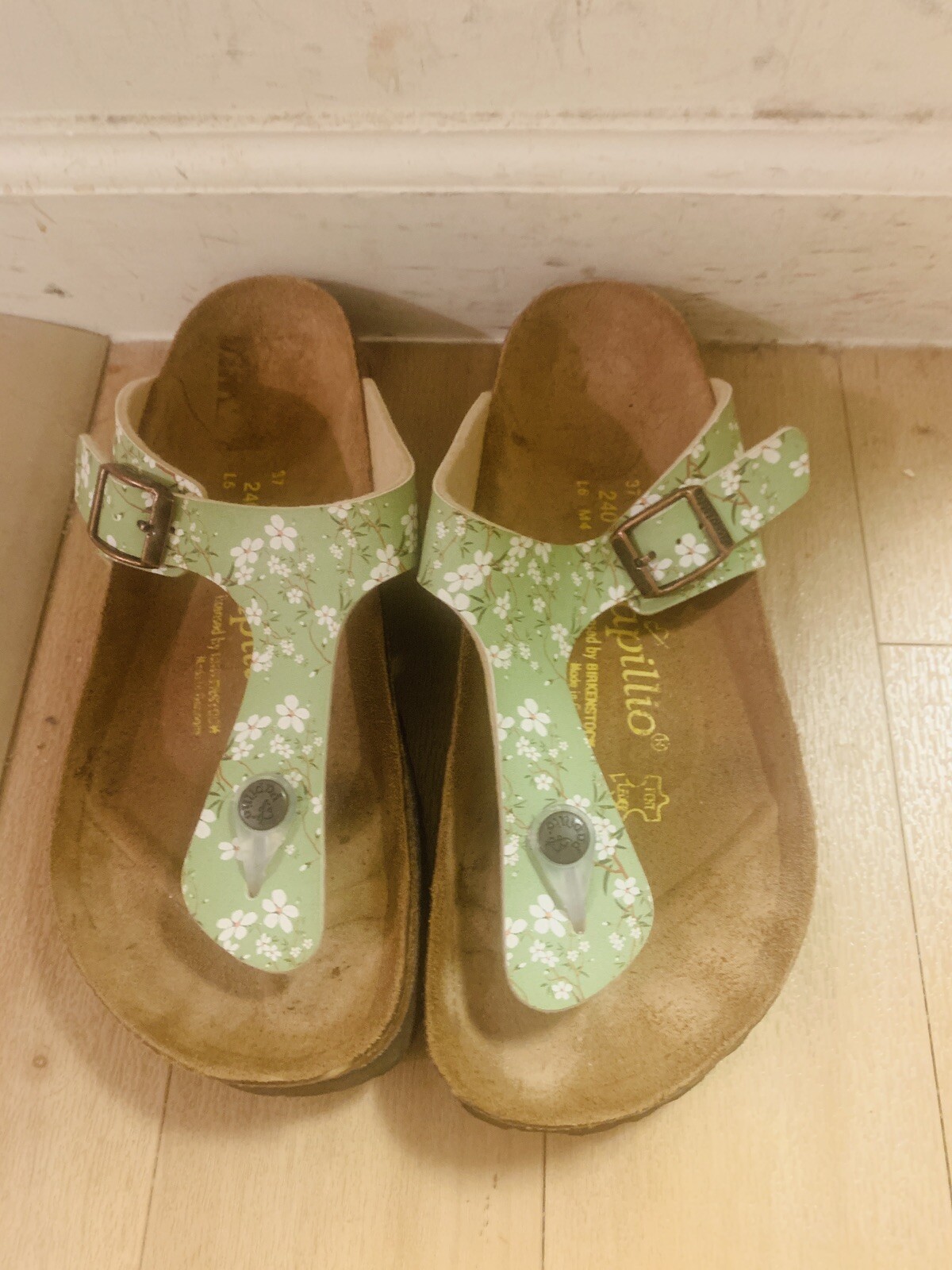 Papillio By Birkenstock Gizeh Floral Thong Sandals EU 37 US 6-6 1/2