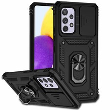 Shockproof Camera Slide Cover Ring Holder Stand Case For Samsung Galaxy A53 5G