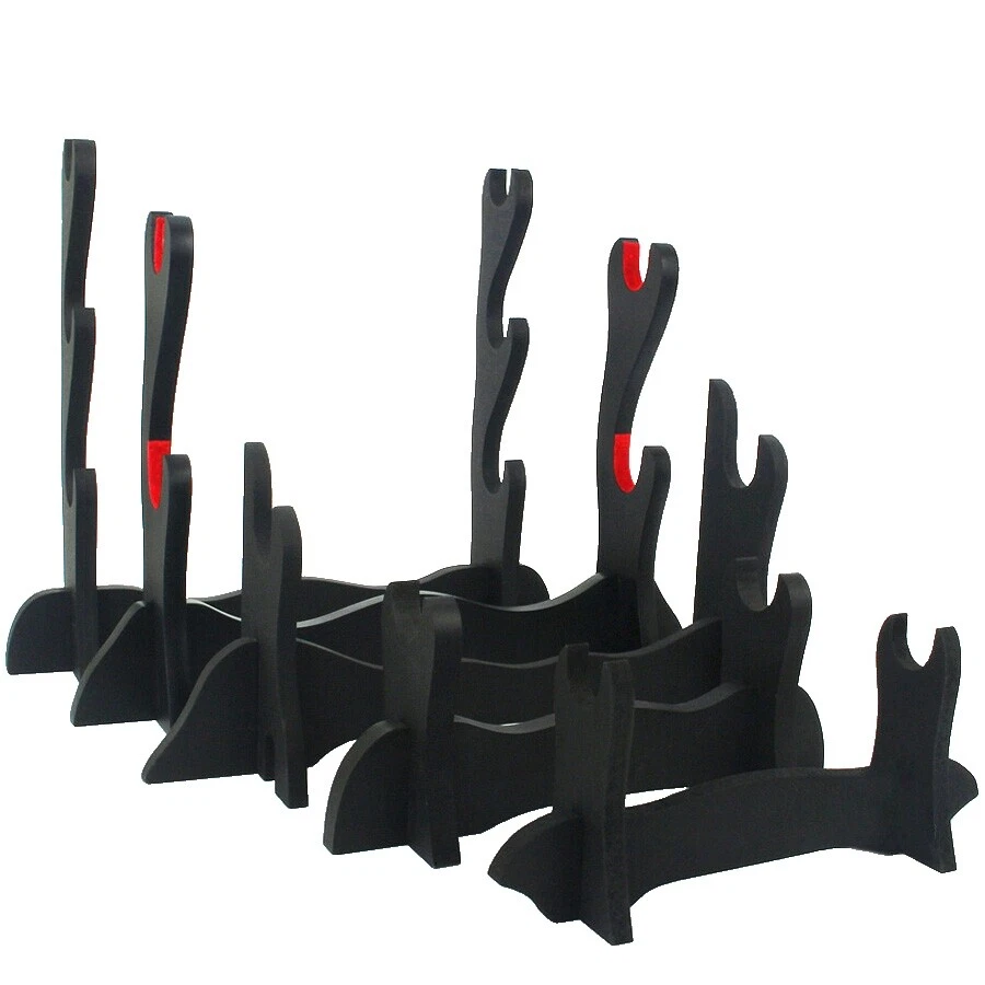Negro de cuchillos, espadas y Cuchillas de colección stands, Perchas y Placas