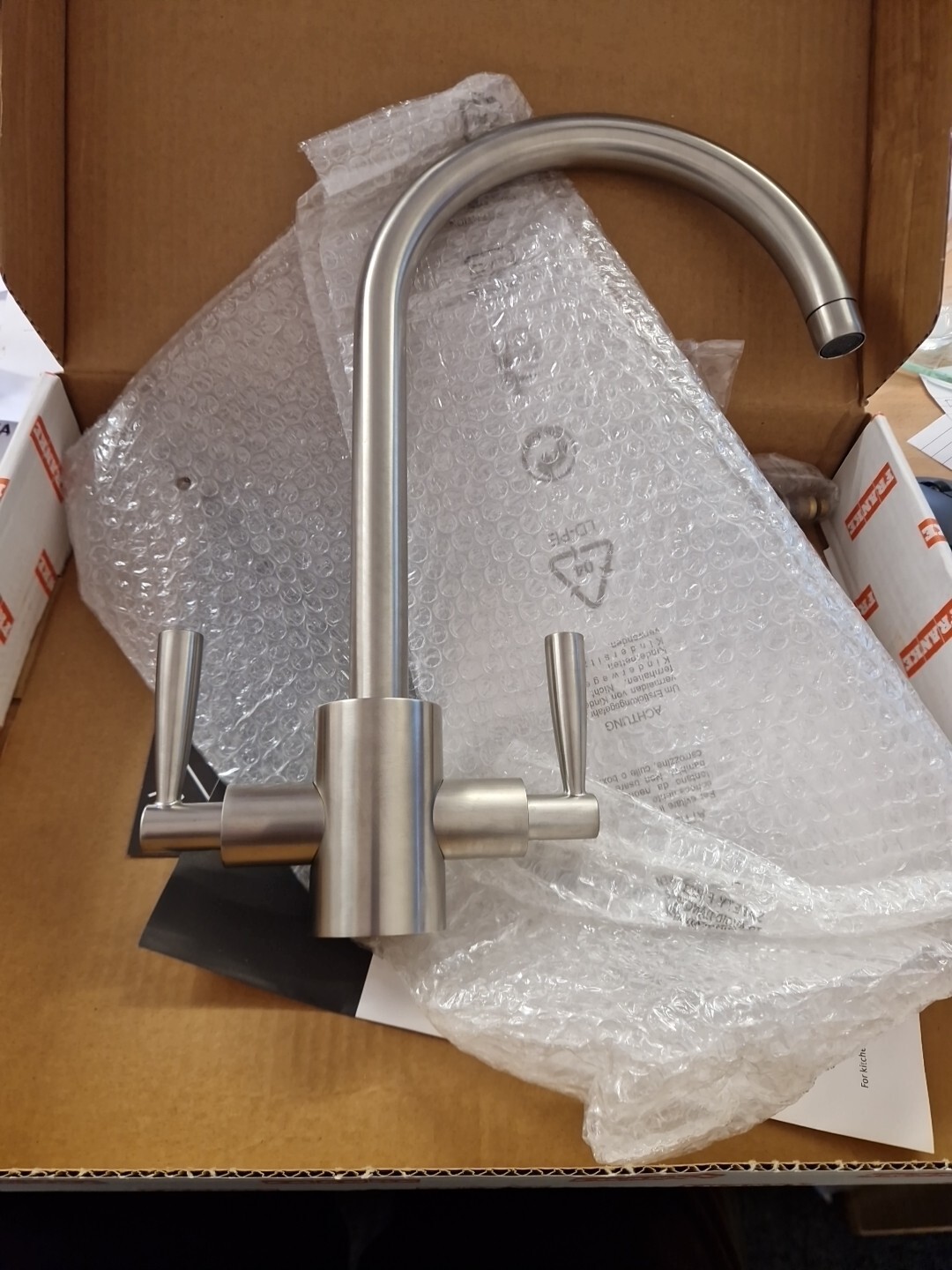 Franke Olympus 115.0049.979 Dual Lever Mono Mixer Kitchen Tap Silk