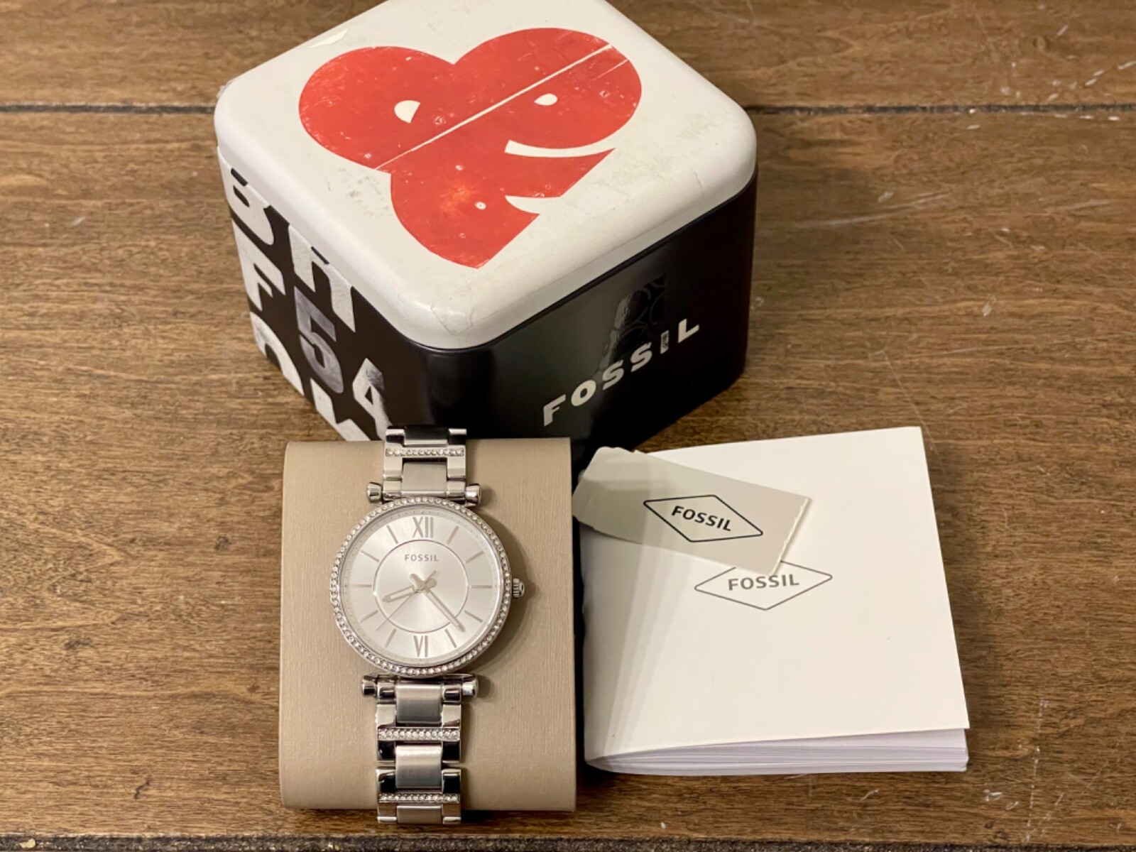 Fossil Ladies Carlie Crystal Silver 