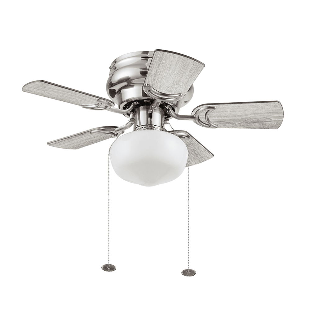 Flushmount Small Room Ceiling Fan With 5 Blades
