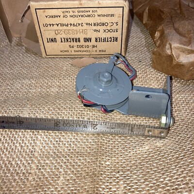 NOS (x1) Selenium Corporation of America Rectifier & Bracket Unit # HE-01302-PS