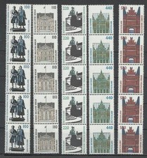 Bund 1934 R - 1938 R 5er Streifen Rollenmarken mit Nummern, ** #l759