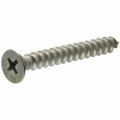#10 x 2-Inch Stainless Steel Flat Head Phillips Sheet Metal Screws 2-Pack - 第 1/2 張圖片