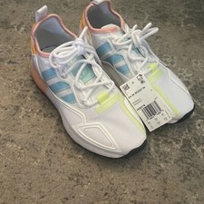 Adidas ZX 2K Boost White Pink Blue W for sale | eBay