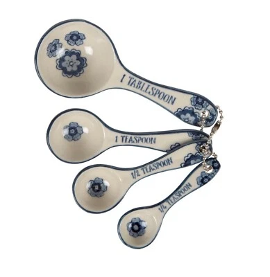 SASS & BELLE Blue Willow Floral Measuring Spoons