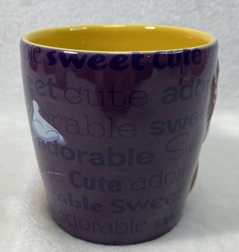 Taza de café 3D púrpura Minnie Mouse de los parques de Disney World auténtica NUNCA USADA - Imagen 2 de 8