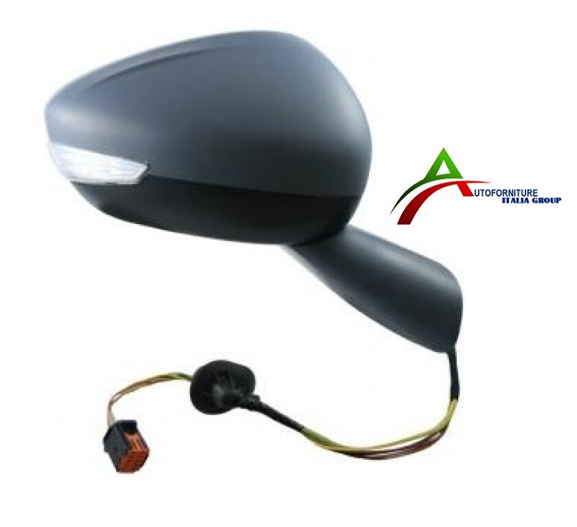 Specchietto Retrovisore Sinistro Elettrico Termico Per Ford Focus C-Max 2007-2010 - Con Fanalino E Luce Cortesia