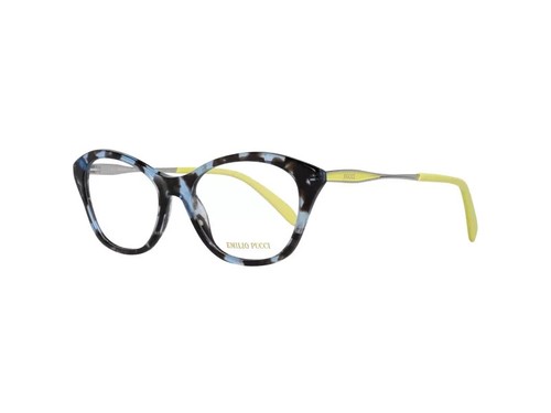 Emilio Pucci EP5100 055 Blue Havana Plastic Cat Eye Eyeglasses Frame 54-17-140 - Picture 2 of 3