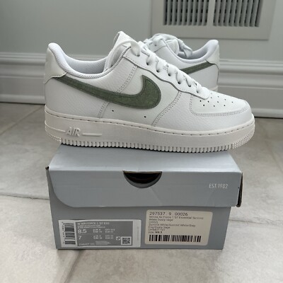Nike Air Force 1 '07 Essential Summit White Sage Women's Sz 8.5 NEW DH4407-101