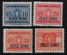 1941 Occupazioni Isole Jonie Imperiale segnatasse MNH** Nuovo