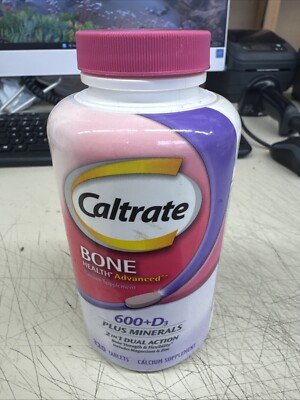 Caltrate Bone Health Advanced 600+D3 Plus Minerals - 320 Tablets - Exp 05/2025