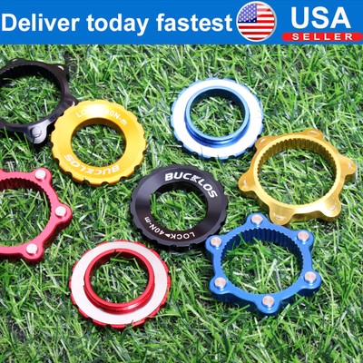 Center Lock Rotor Lock Ring Disc Brake Aluminium Lock Ring Adapter fit Shimano