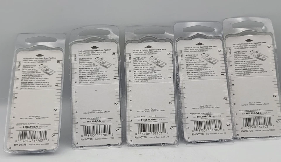 (5 Packs) Hillman Large Glazier Points Nickel Plated No. 122633 - Image 3 of 4