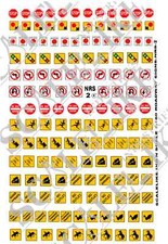 SCALELIKE INDUSTRIES N SCALE RAILROAD ROAD SIGNS NRS-2 NRS-2 NEW IN PACKAGE