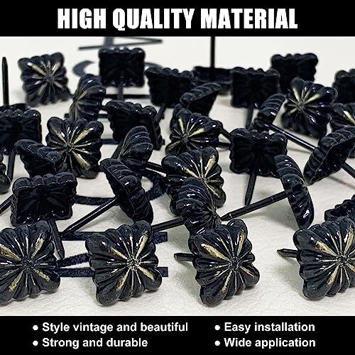 Upholstery Tacks, Furniture Upholstery Nails for Decorative PCS 0.47 inch 100 - Picture 3 of 6
