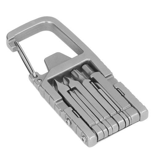 Keychain Multitool 12 In 1 Folding Multi Tool Screwdriver Bit Accessories SPS - Picture 8 of 22