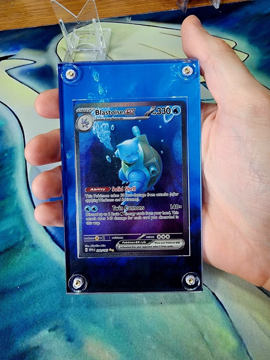 Pokemon 151 Blastoise EX 200 Squirtle 170 Wartortle 171 Custom Case Slabs
