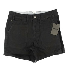 Womens Hurley 5 Pocket Walk Shorts Black Size 1