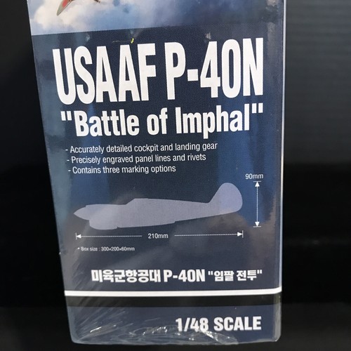 ACADEMY 12341 USAAF P-40N BATTLE OF IMPHAL MODEL KIT-NIB-1/48 SCALE - Picture 3 of 7