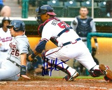 Autographed CHRISTIAN BETHANCOURT Atlanta Braves  8x10 photo- COA 