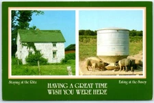 Staying at the Ritz-Eating at the Savoy-Having a great time-Wish you were here