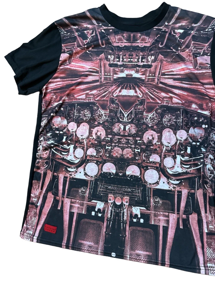 Camiseta Rich Gang Hi Speed Takeoff Airplane Cockpit para hombre talla grande Foto 4 de 4
