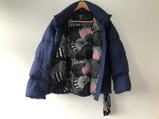 Uniqlo X Marimekko Ultra Light Down Cocoon Jacket Xs Blue Excellent Used Cond