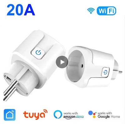 Tuya Smart Steckdose EU 20A Wifi Smart Plug