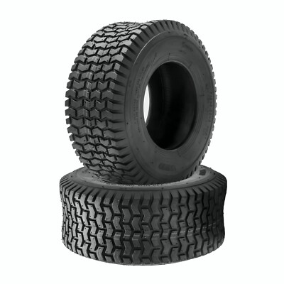 Set 2 13x5.00-6 Lawn Mower Tires 4Ply 13x5x6 Garden Tractor Tubeless Replacement