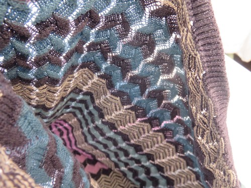 MONSOON PRETTY ZIG ZAG PATTERNED LOOSE KNIT POINTELLE SHORT SUMMER DRESS UK 12 - Picture 16 of 16